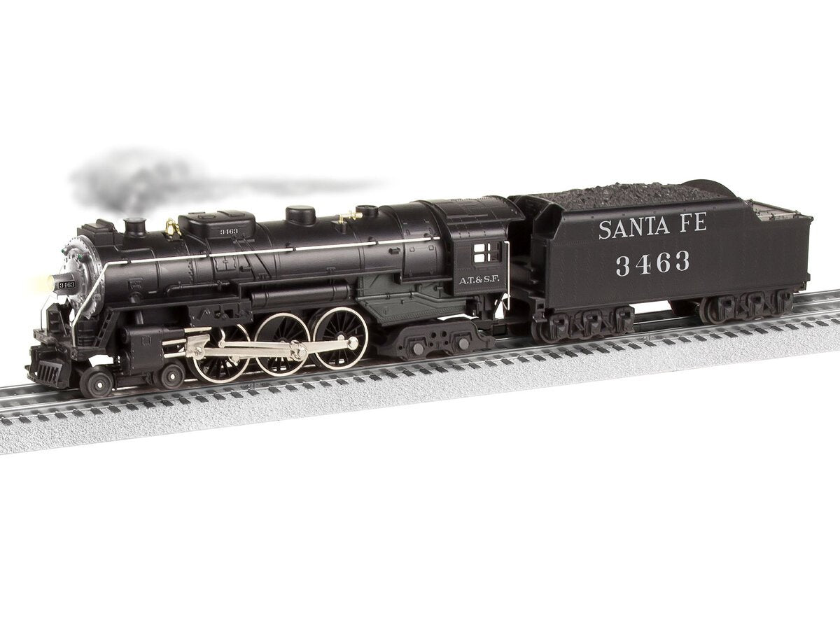 Lionel 2232030 O Santa Fe LionChief Plus 2.0 Hudson Steam Locomotive #3463