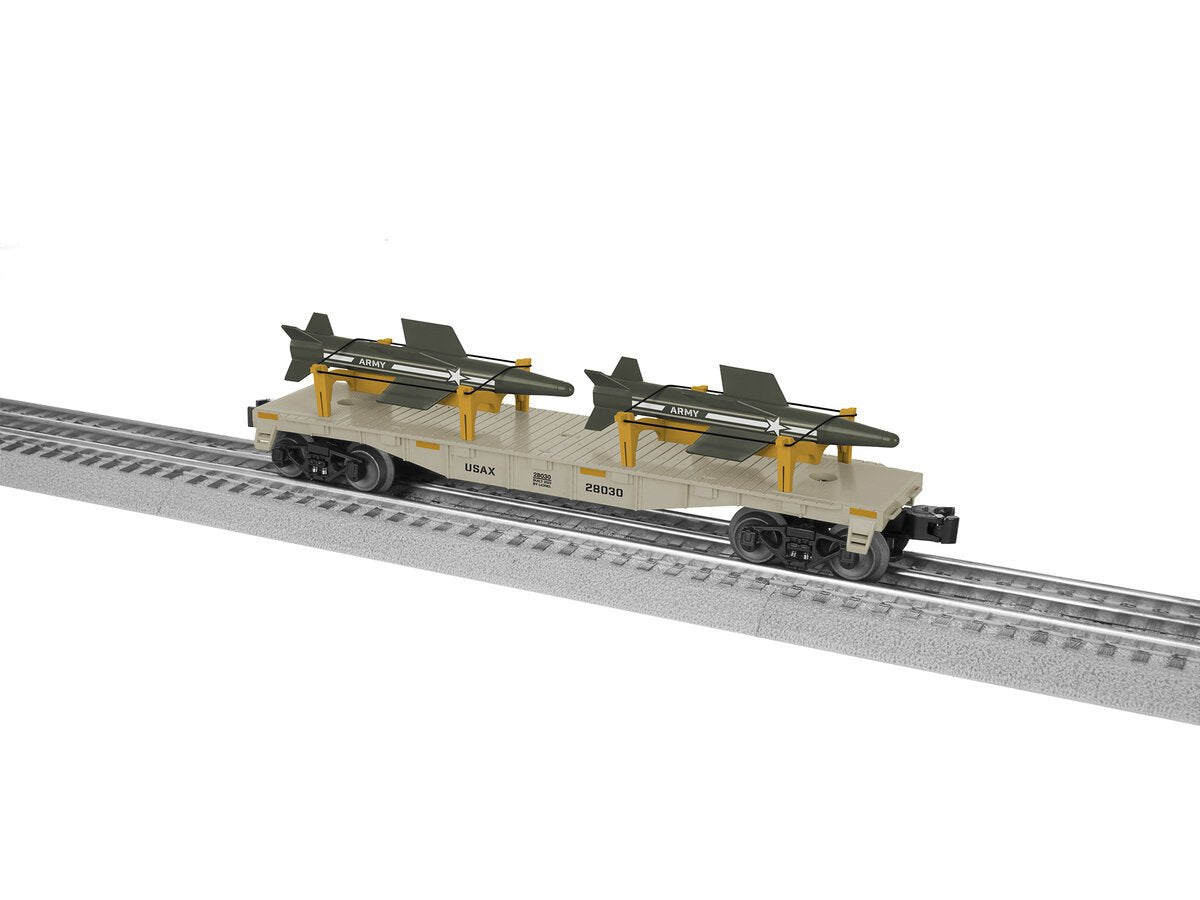 Lionel 2228030 O U.S. Army Flatcar with Missiles