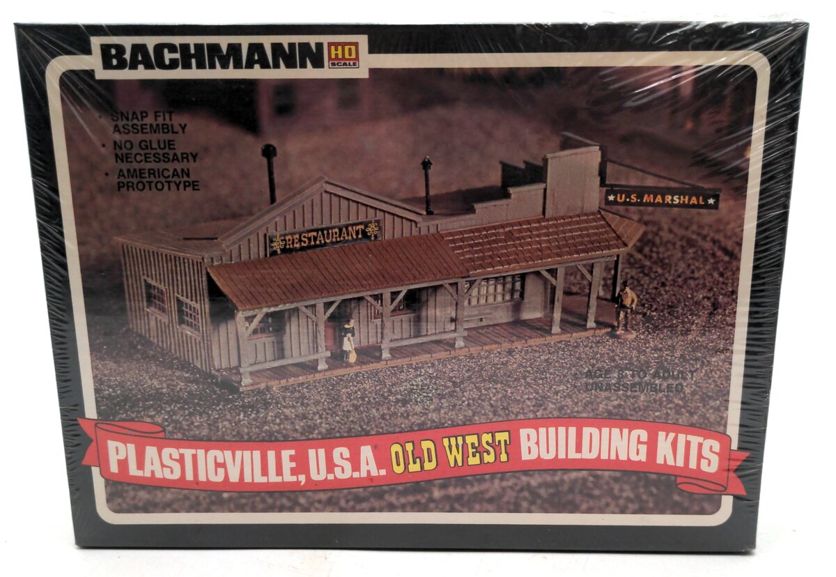 Bachmann 2911 HO Marshall's Office and Restaurant Building Kit Old West