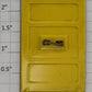 Lionel 214-11 Yellow Small Left Boxcar Door with Bronze Handle