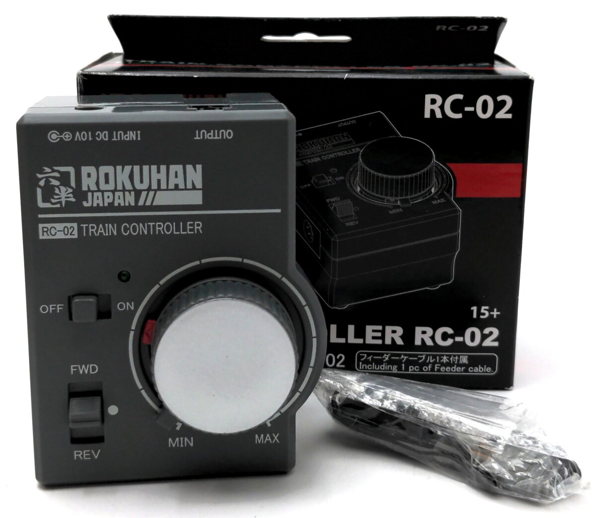 Rokuhan RC-02 Z Scale Train Controller W/-1 Feeder Cable