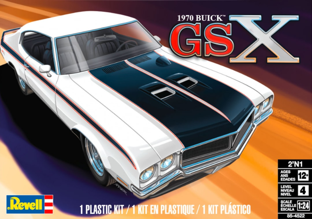 Revell 85-4522 1:24 1970 Buick GSX 2N1 Car Plastic Model Kit