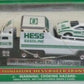 Hess 2001 1:64 Scale White & Green Miniature Racer Transport W/Display Stand