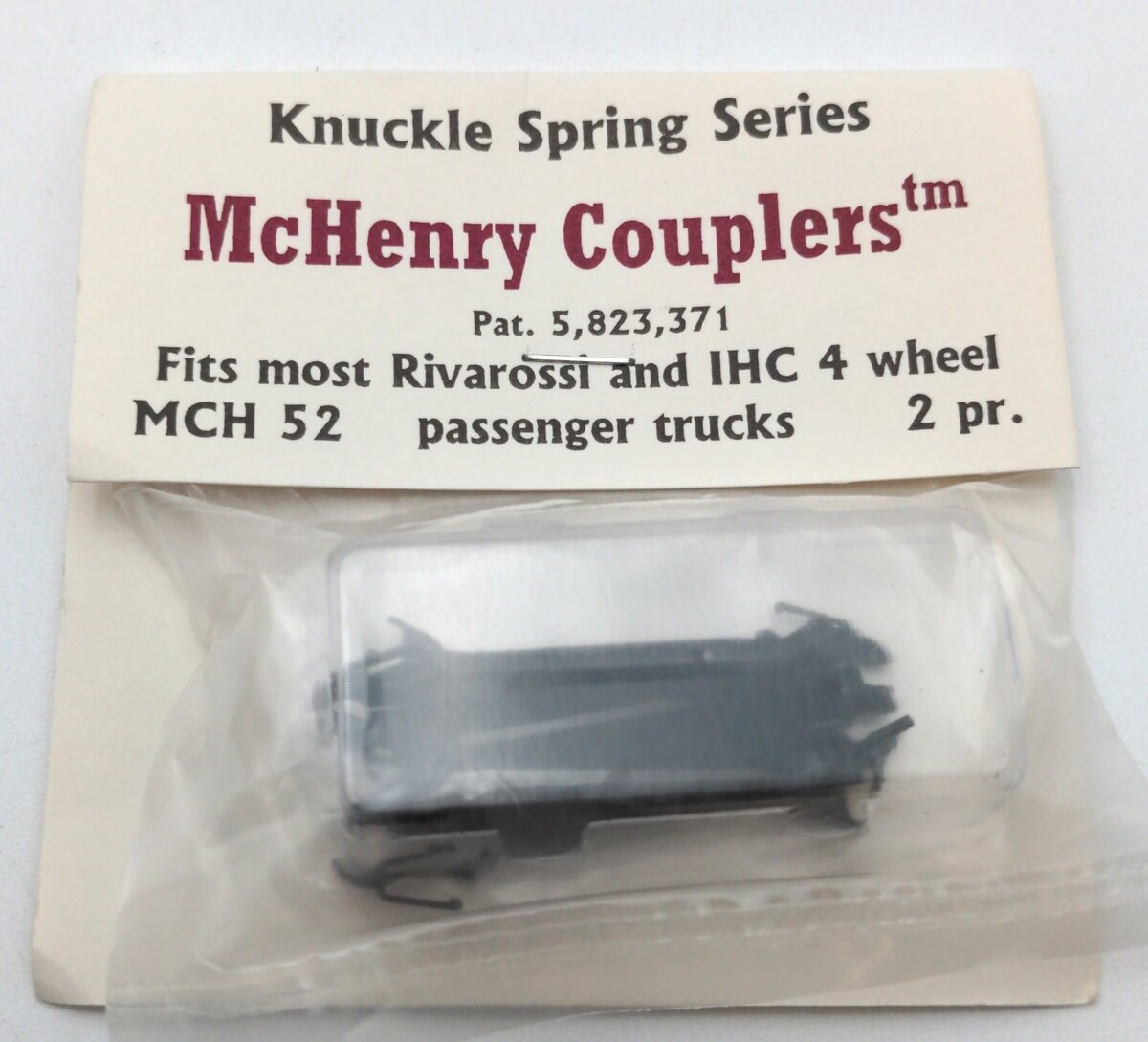 McHenry Couplers MC 52 HO 4 Wheel Passenger Trucks Fits Most Rivarossi & IHC