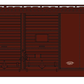 Accurail 3644 HO Soo Line 40' Double Door Riveted Steel Boxcar #75936