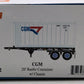 Athearn 28892 HO RTR 20' Chassis w/ Reefer Container, CGM