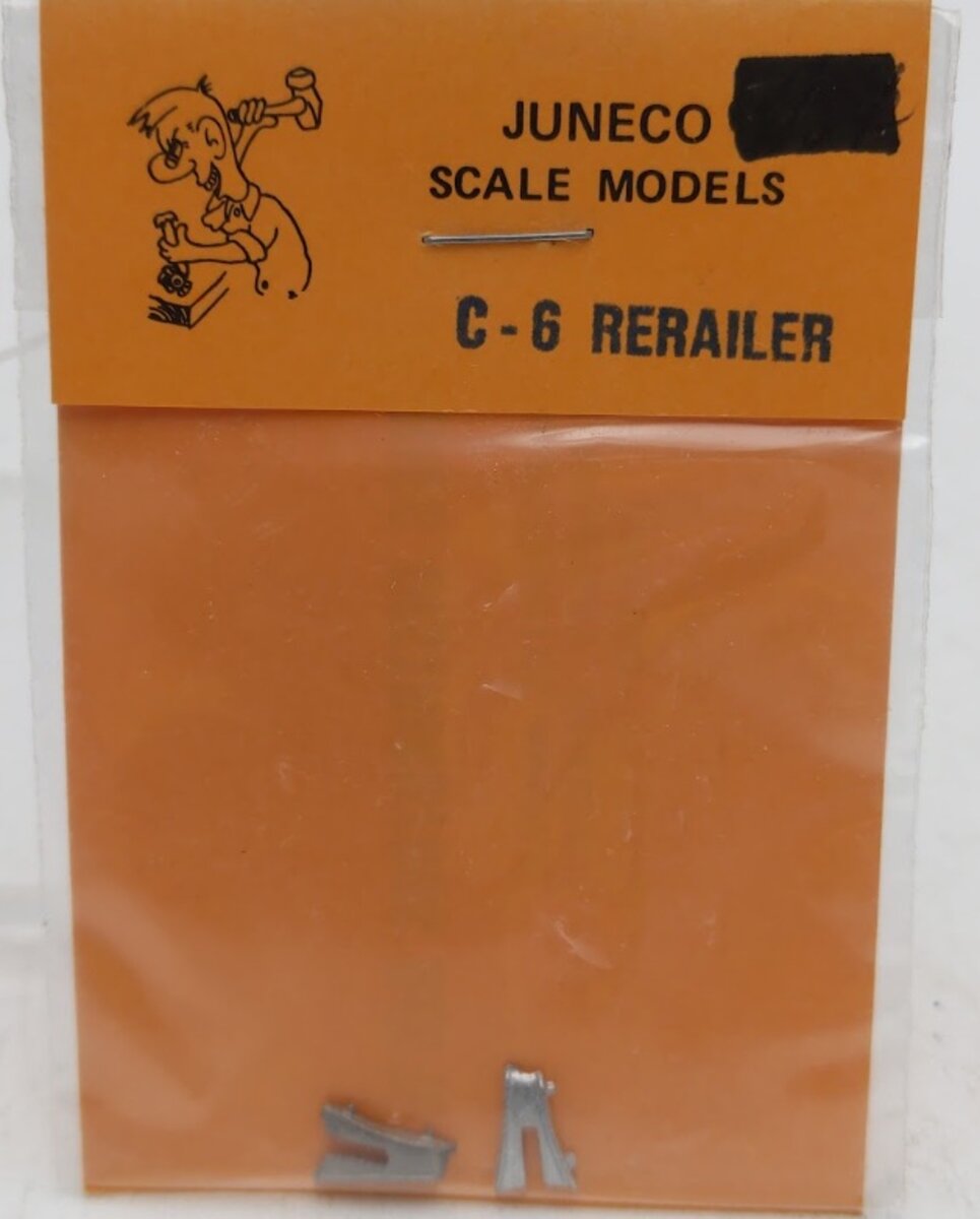 Juneco C-6 HO Scale White Metal Rerailer (Pack of 2)
