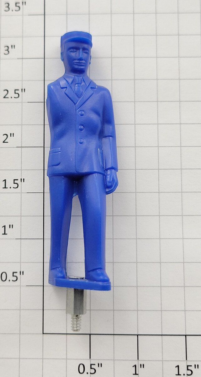 Lionel 145-27 Dark Blue Gateman Figure without Arm Or Lantern-With Screw