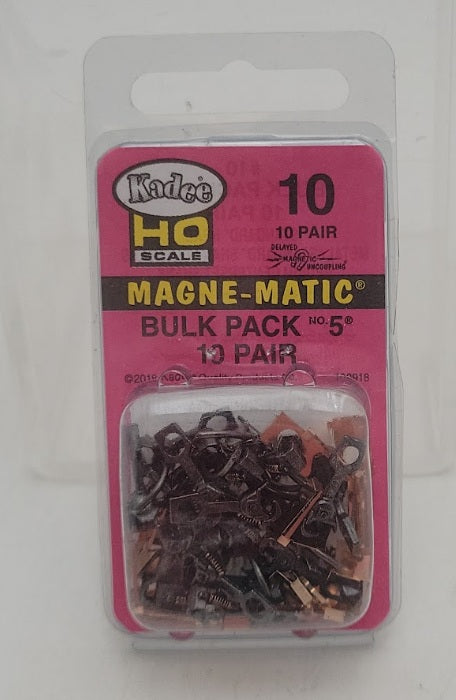 Kadee #10 HO Scale All Metal #5 Couplers (Pair of 10)
