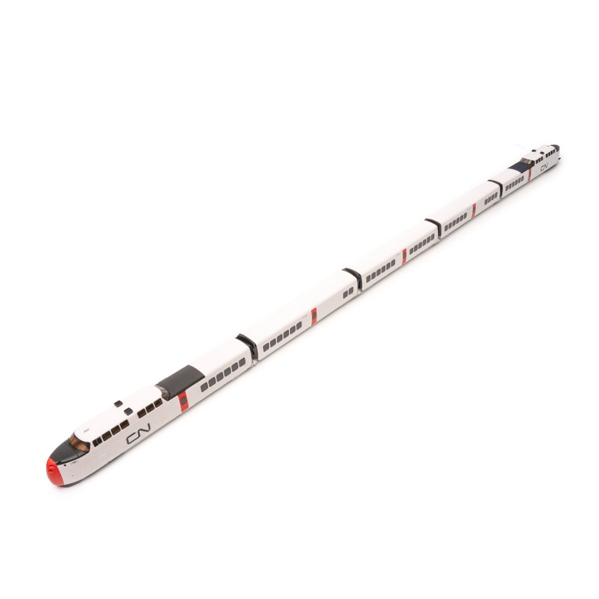 Rapido Trains 203505 HO CN Rail UAC TurboTrain with DC/DCC/Sound (Set of 5)