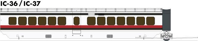 Rapido Trains 203103 HO Amtrak Early UAC TurboTrain Additional Coach