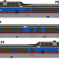 Rapido Trains 203502 HO PC/DOT UAC TurboTrain with DC/DCC/Sound (Set of 3) NIB