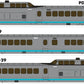 Rapido Trains 203501 HO UAC/DOT UAC TurboTrain with DC/DCC/Sound (Set of 3)
