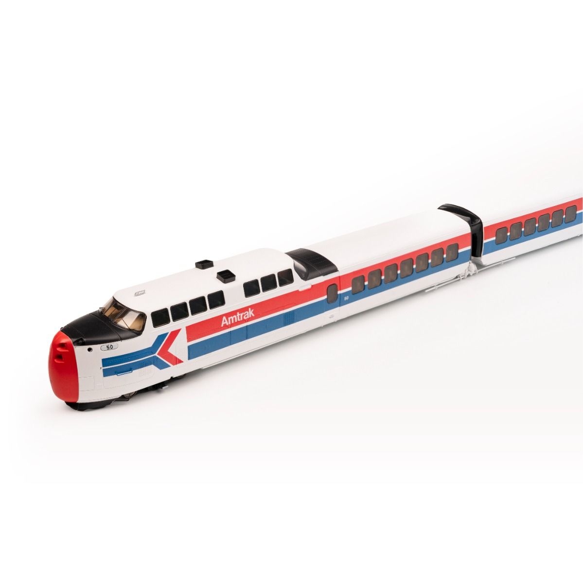 Rapido Trains 203504 HO Amtrak Late UAC TurboTrain with DC/DCC/Sound (Set of 5)
