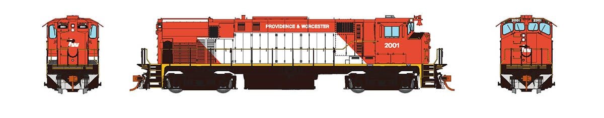 Rapido Trains 033041 HO PW M420 Diesel Locomotive - DC/Silent #2003