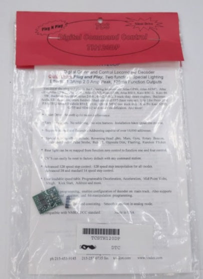 TCS TH120DP Digital Command Control Locomotive Decoder 