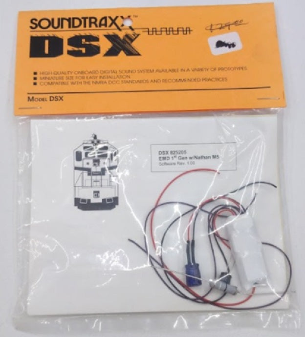 SoundTraxx DSX 825205 Onboard Digital Sound System, EMD 1st Gen w/ Nathan M5