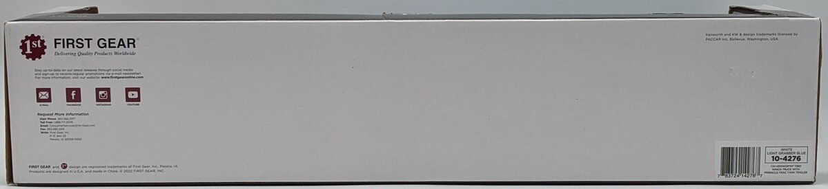 First Gear 10-4276 1:34 Kenworth T880 Winch Truck & Pinnacle Frac Tank Trailer