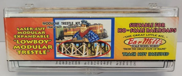 Bar Mills 0404 HO Scale "Lowboy" Modular Trestle Expandable Kit Laser-Cut