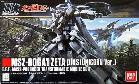 Bandai 2255546 1:144 HGUC MSZ-006A1 Zeta Plus Unicorn Ver. Plastic Model Kit