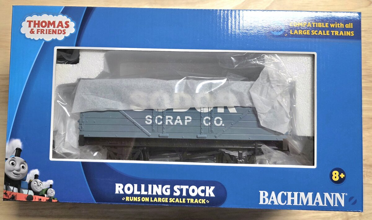 Bachmann 98027 G Thomas & Friends Sodor Scrap Co. Wagon