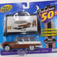 Road Champs 61403 1:43 Brown/Beige 1955 Pontiac Safari W/Billboard Fabulous 50s
