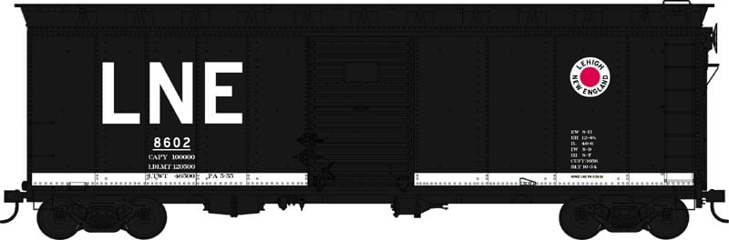 Bowser 43162 HO Lehigh & New England 40' Box Car #8640