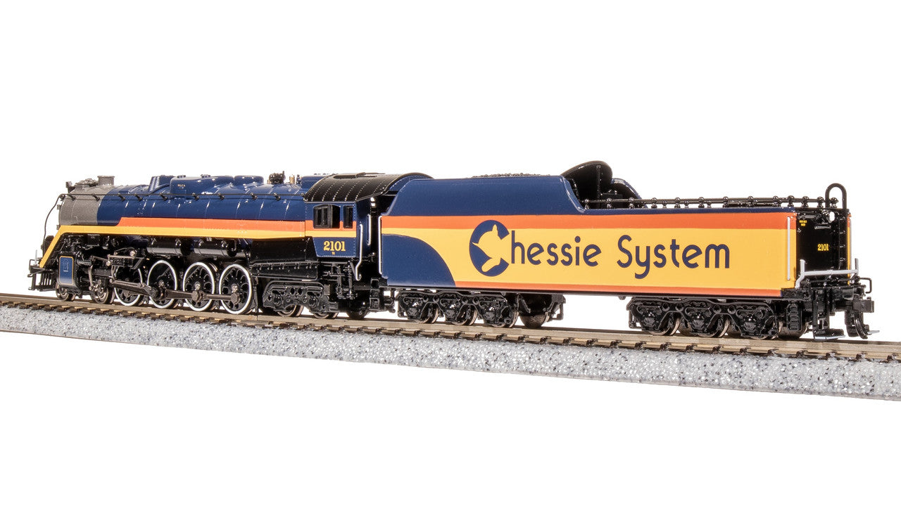 Broadway Limited 7406 N Chessie T1 4-8-4 Steam Loco - Sound/DC/DCC, Smoke #2101 LN/Box