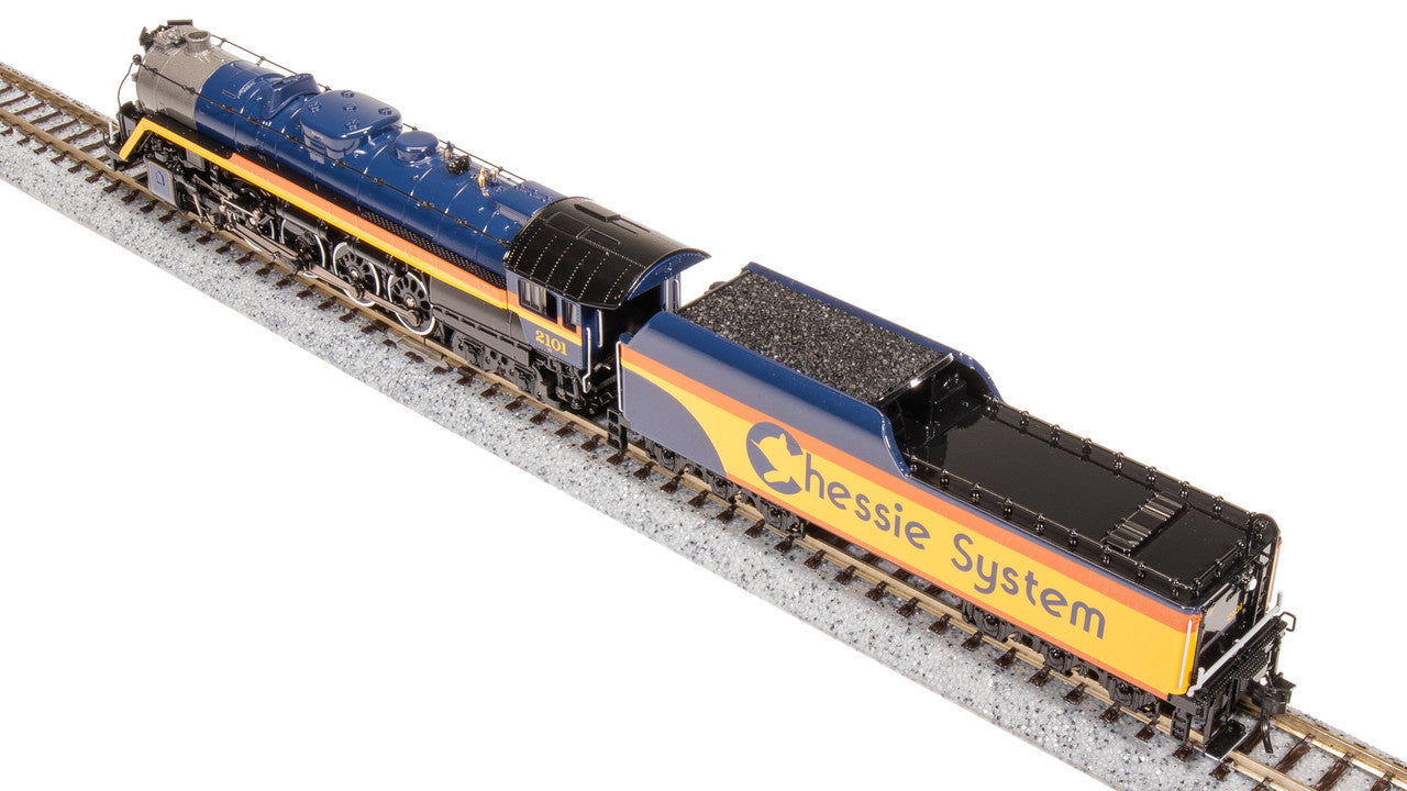 Broadway Limited 7406 N Chessie T1 4-8-4 Steam Loco - Sound/DC/DCC, Smoke #2101 LN/Box