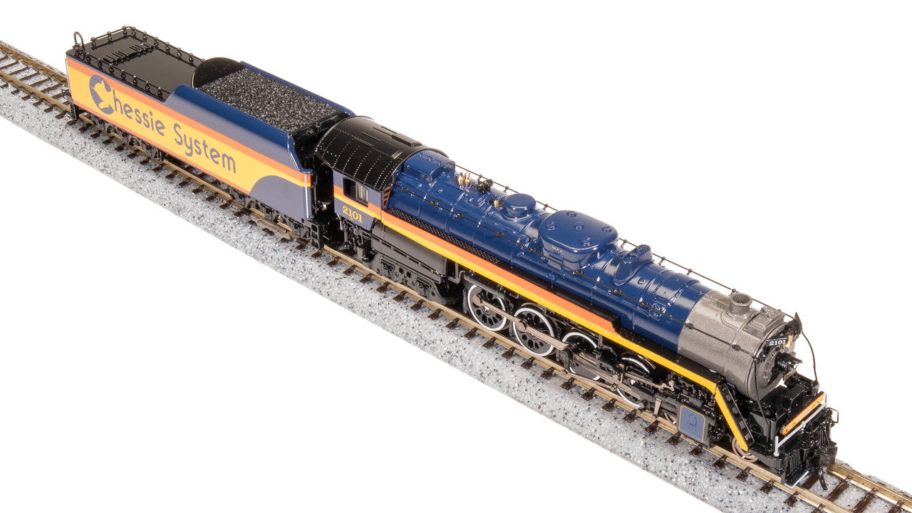 Broadway Limited 7406 N Chessie T1 4-8-4 Steam Loco - Sound/DC/DCC, Smoke #2101 LN/Box