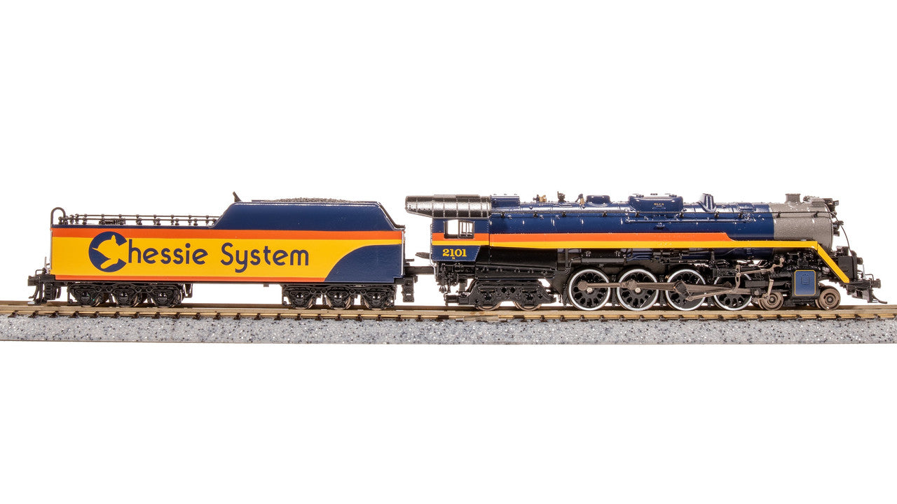 Broadway Limited 7406 N Chessie T1 4-8-4 Steam Loco - Sound/DC/DCC, Smoke #2101 LN/Box