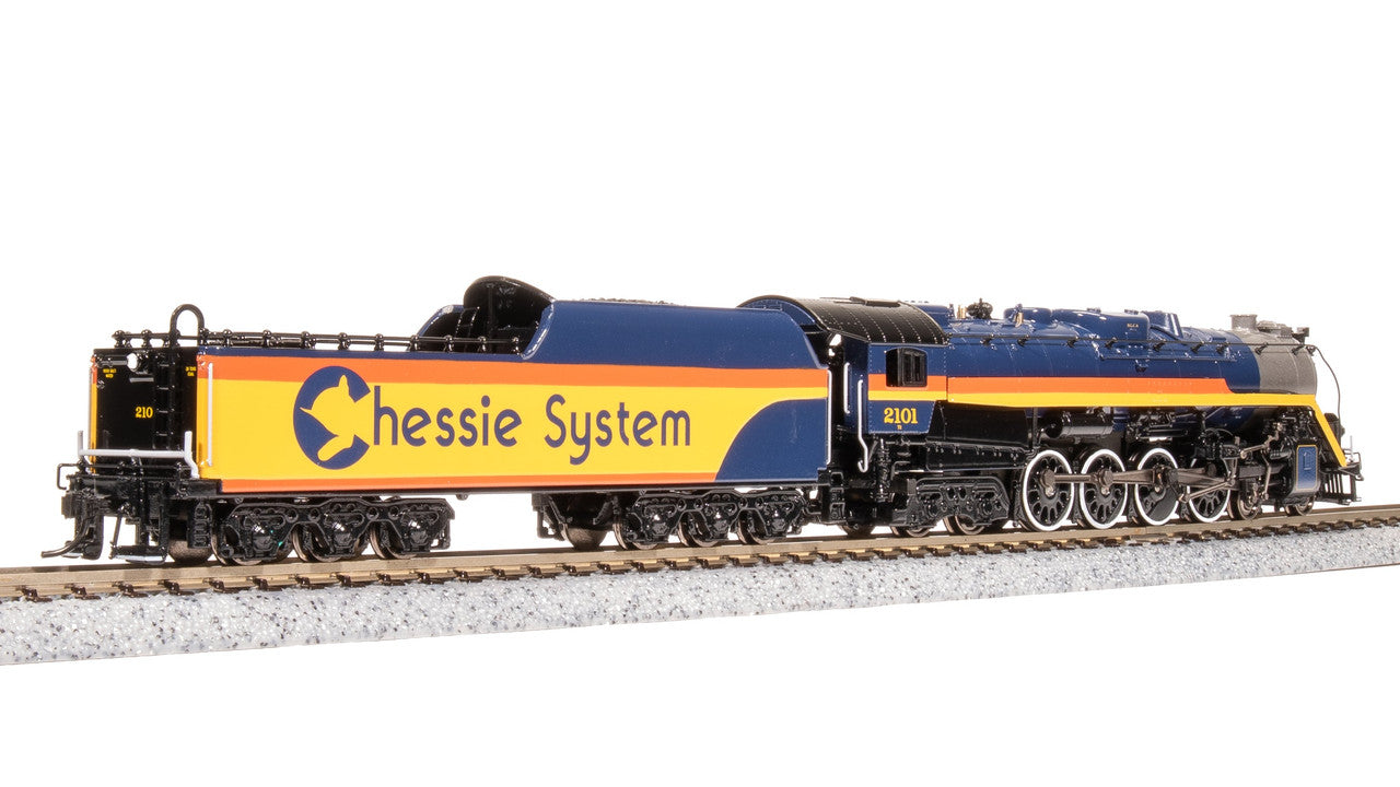 Broadway Limited 7406 N Chessie T1 4-8-4 Steam Loco - Sound/DC/DCC, Smoke #2101 LN/Box