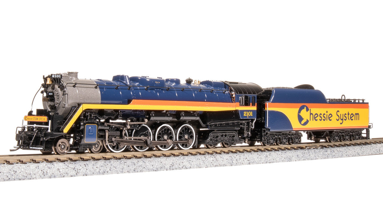 Broadway Limited 7406 N Chessie T1 4-8-4 Steam Loco - Sound/DC/DCC, Smoke #2101 LN/Box