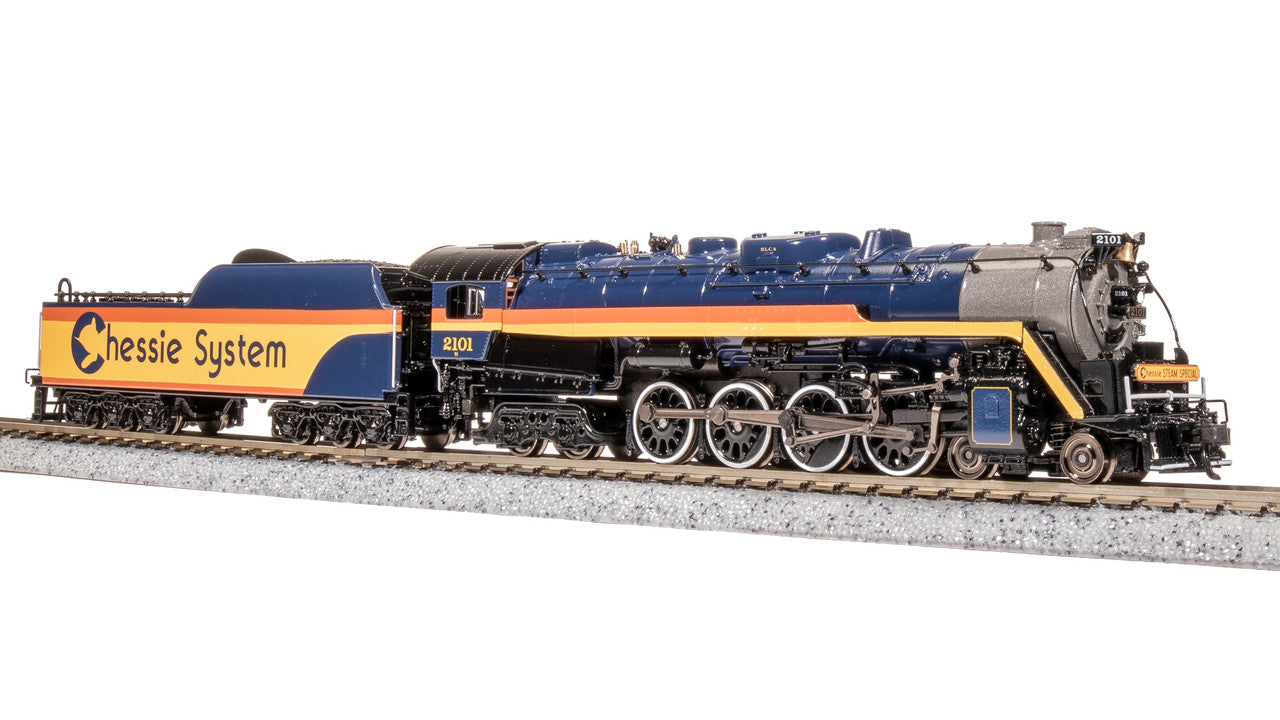 Broadway Limited 7406 N Chessie T1 4-8-4 Steam Loco - Sound/DC/DCC, Smoke #2101 LN/Box