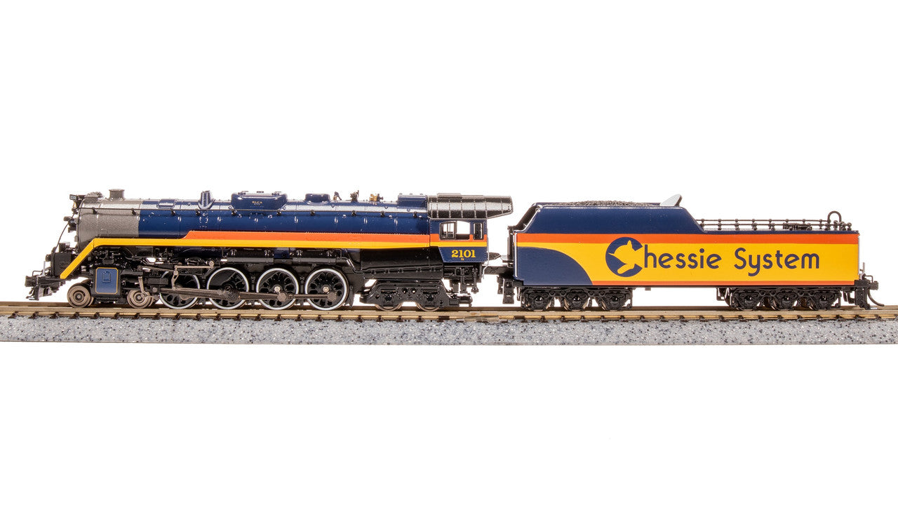 Broadway Limited 7406 N Chessie T1 4-8-4 Steam Loco - Sound/DC/DCC, Smoke #2101 LN/Box