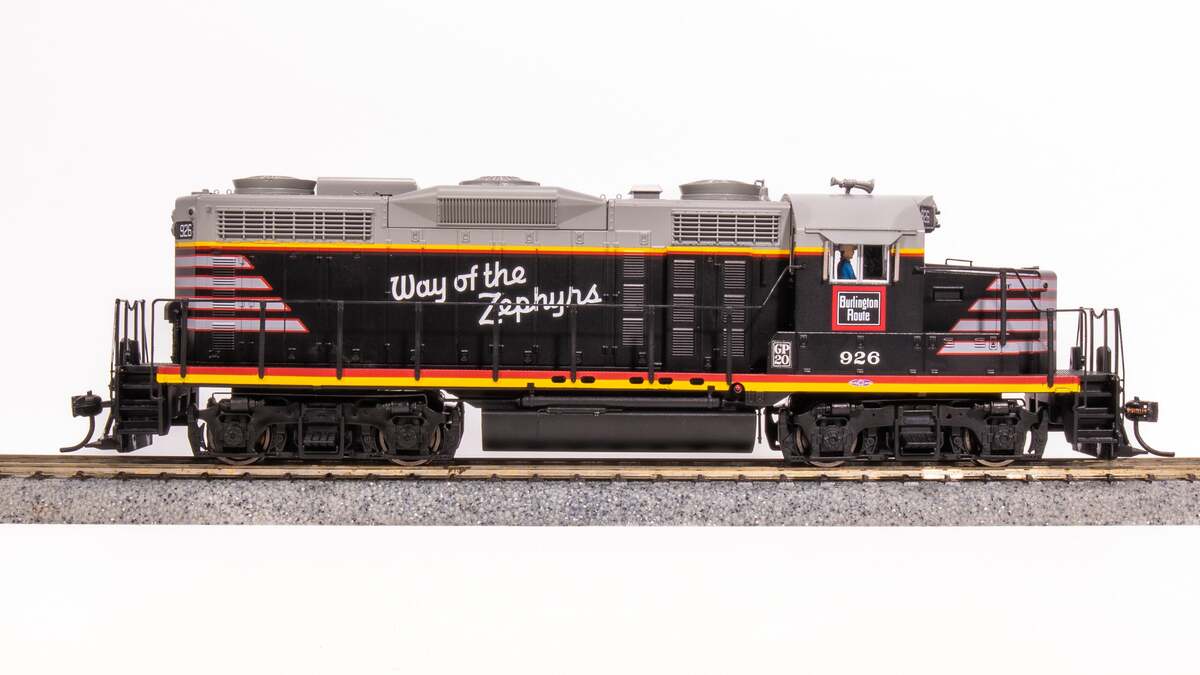Broadway Limited 7474 HO CB&Q EMD GP20 Diesel Locomotive with Sound/DC/DCC #925