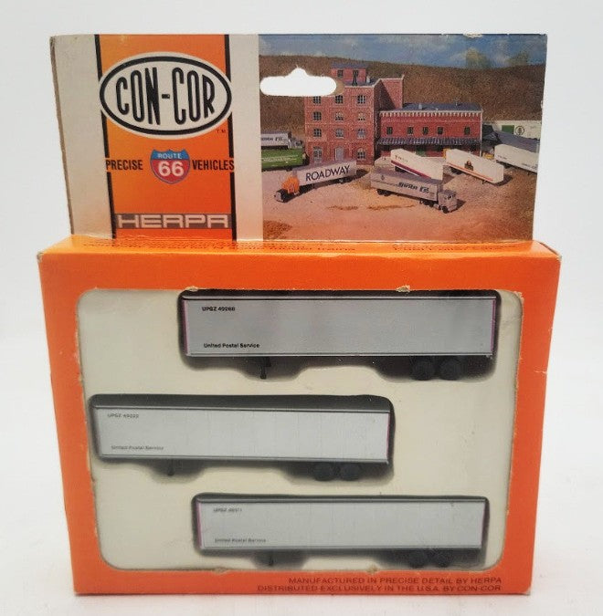Con-Cor 0004-006105 N/1:160 Scale United Postal Service 45' Box Trailer