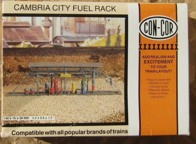 Con-Cor 693 N Scale Cambria City Fuel Rack Kit