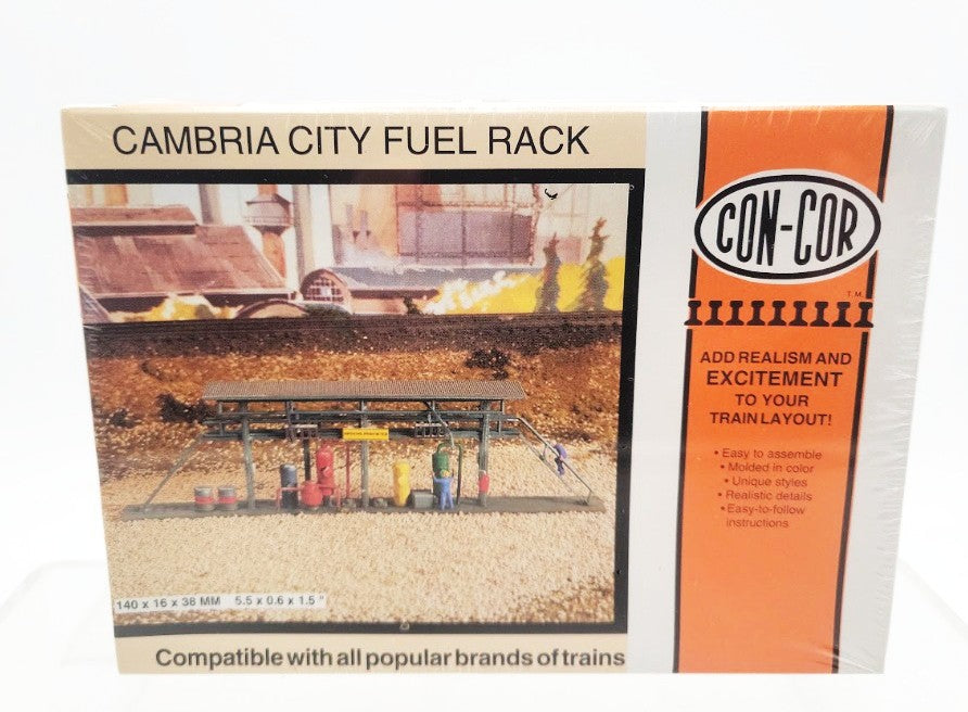 Con-Cor 693 N Scale Cambria City Fuel Rack Kit