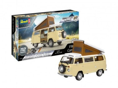 Revell of Germany 07676 1:24 Easy-Click-System VW T2 Camper Plastic Model Kit
