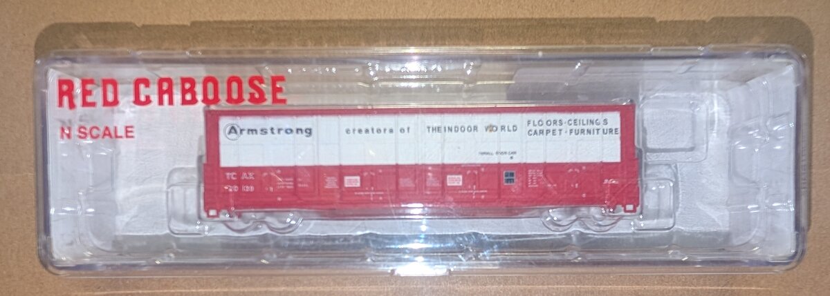 Red Caboose 17404-6 N Armstrong Thrall Boxcar #20139 No Wheels No Couplers