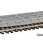 Walthers 910-5900 HO Undecorated 53' GSC Bulkhead Flatcar Ready to Run