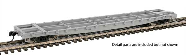 Walthers 910-5900 HO Undecorated 53' GSC Bulkhead Flatcar Ready to Run