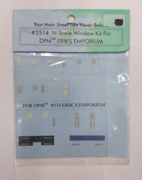 Main Street Graphics 2514 N Decals Window Kit For Erik's Emporium