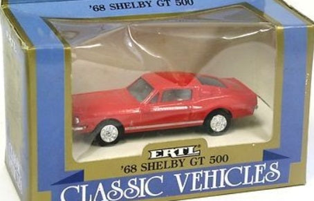 Ertl 2804 1:43 Die Cast Red 1968 Shelby GT 500 Car LN/Box