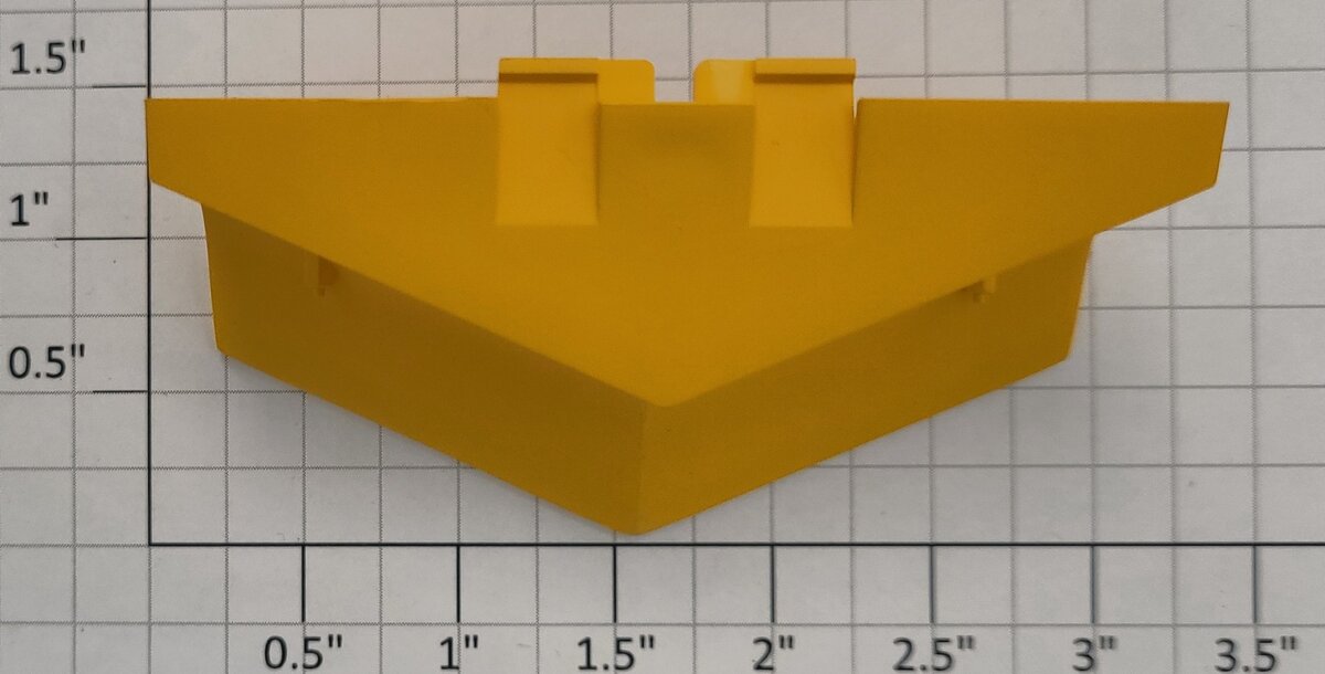 Lionel 18458-14 Yellow Plastic Snow Plow