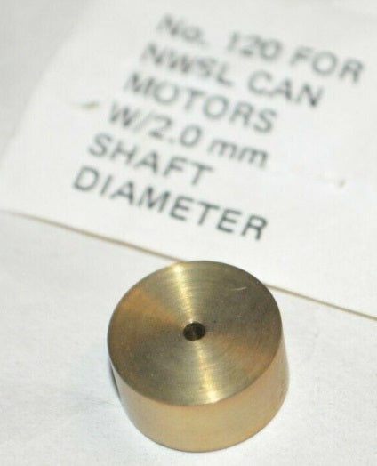 Northwest Short Line 120 HO Brass Timewell Flywheel W/2.0 mm. Shaft Diameter