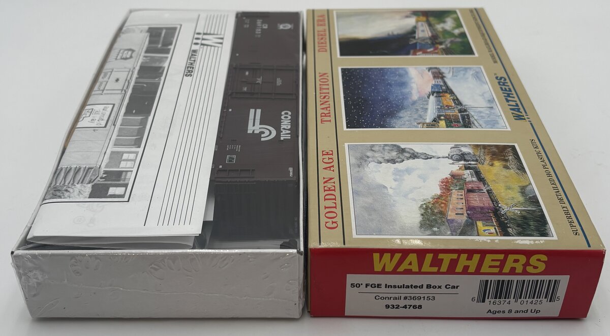 Walthers 932-4768 HO Conrail 50' Insulated Box Car Kit #369153