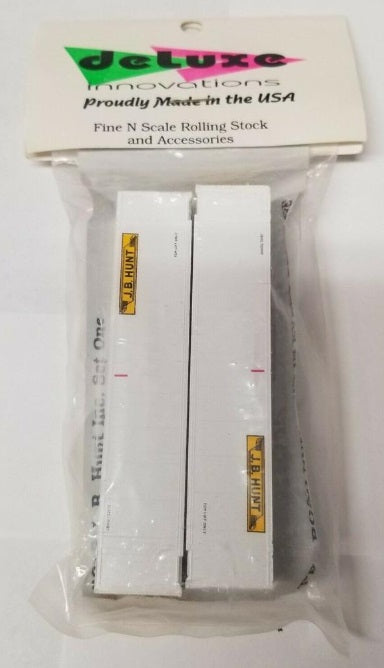 Deluxe Innovations C818 N Scale JB Hunt Conatiners (Pack of 2)
