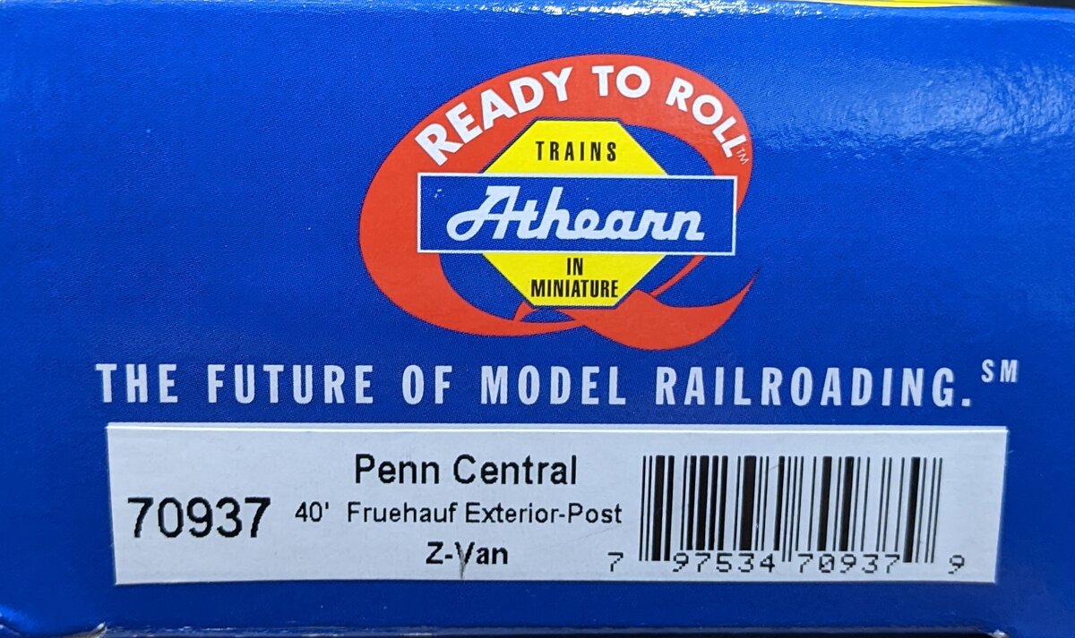 Athearn 70937 HO Scale Penn Central 40' Fruehauf Trailers (Pack of 2)